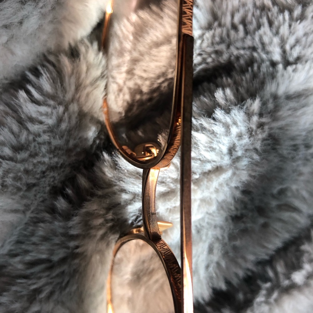 Used Anna Karin Karlsson Rose Gold/Gold Aviator Sunglasses Claw Voyage - Picture 2 of 16